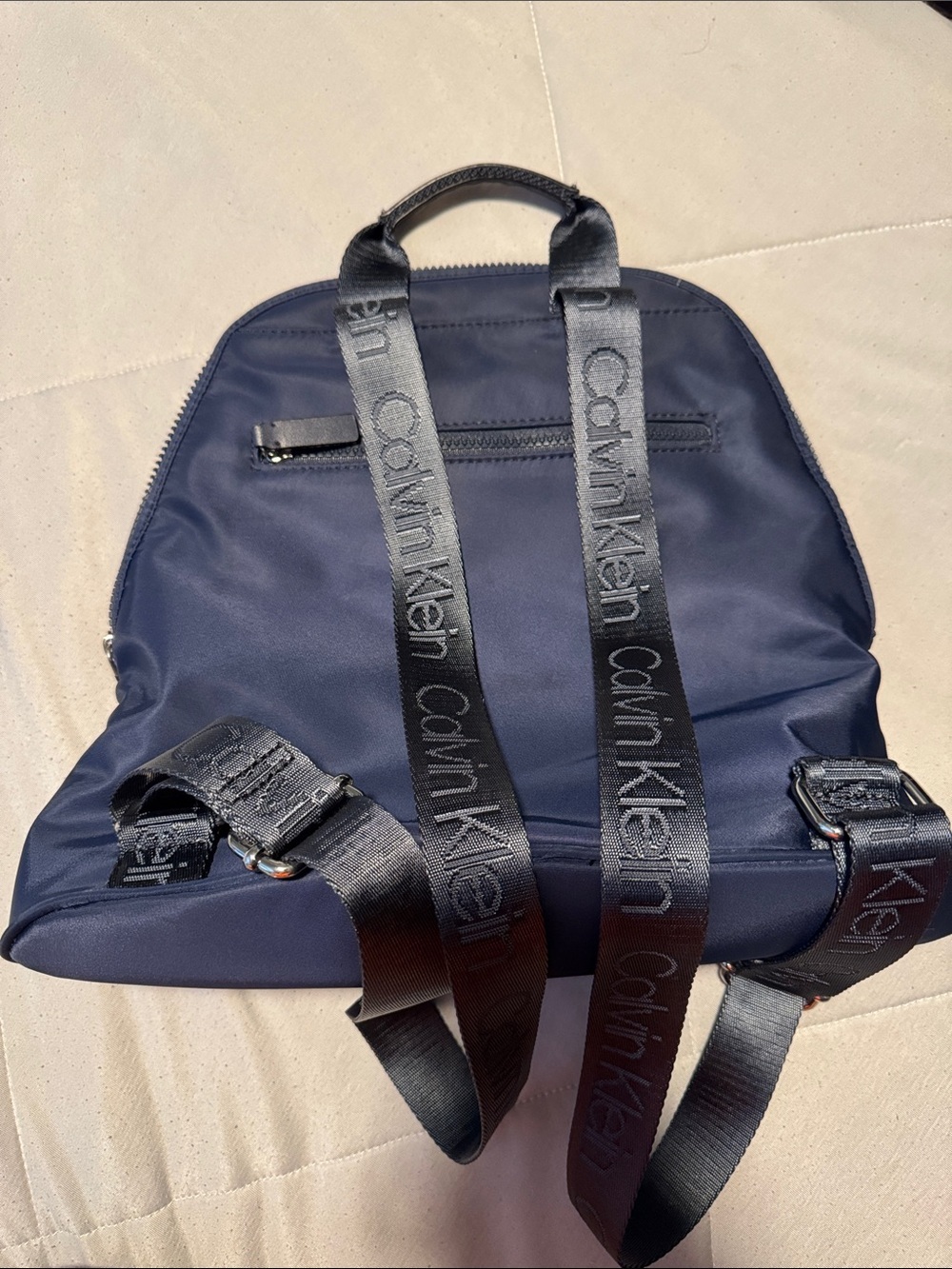 Calvin Klein Navy Mini Backpack - Picture 3 of 7